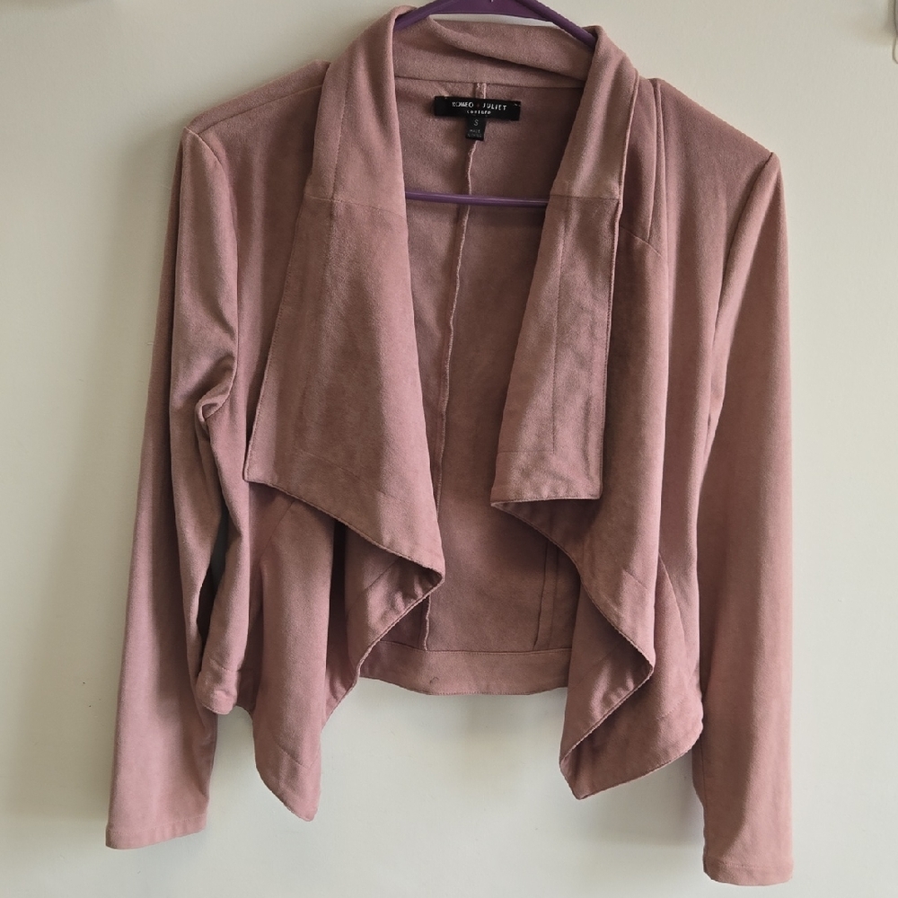 Romeo & Juliet Couture Mauve Draped Blazer